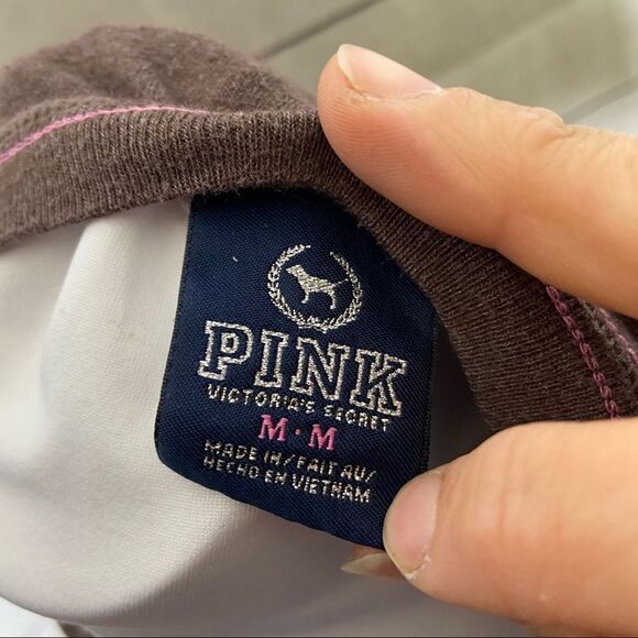 PINK Victoria's Secret brown soft tee medium - Picture 7 of 7